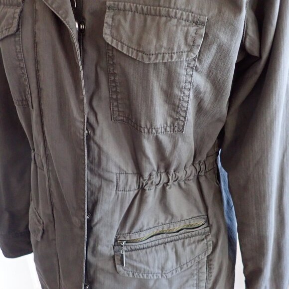 Toad & Co Organic Cotton Wool Ghostwriter Utility Jacket in Slate Gray Size S - Picture 7 of 11